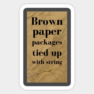 Brown paper Sticker